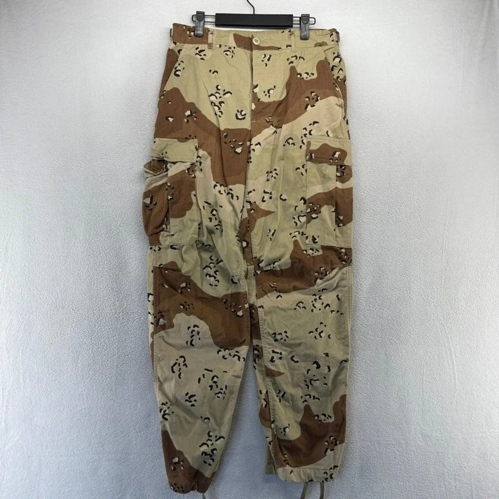 Vintage Military Chocolate Chip Camo Desert BDU Combat Pants Men's Small Regular